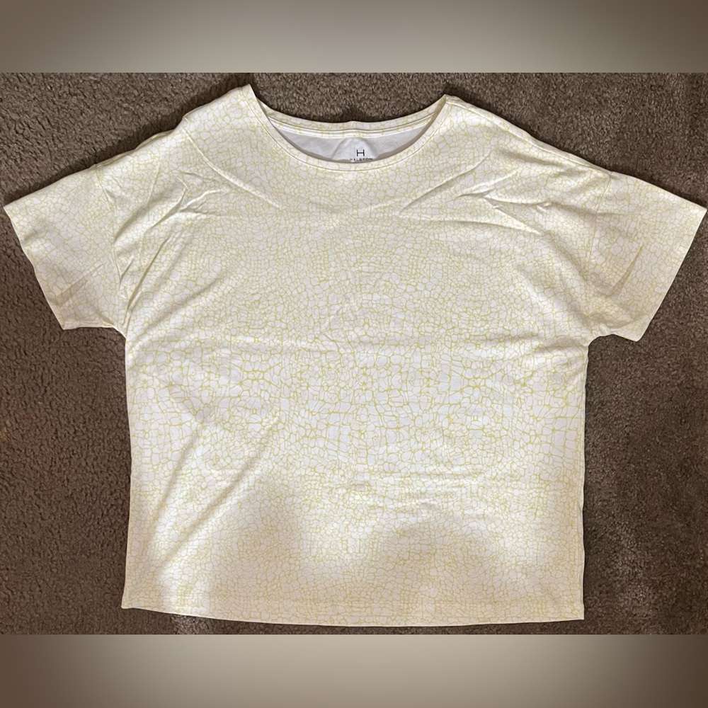 Halston Heritage Boxy Short Sleeve Tee NWT